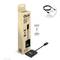 'Club 3D MST Hub Mini DisplayPort 1.4 na 2x DisplayPort Dis/MST HBR3 DSC 1.2 4K60Hz' balení a produktový kabel, USB-A na Micro-USB součástí balení.