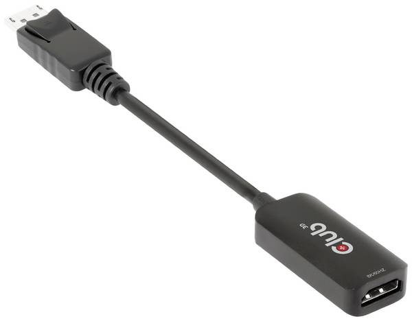 club3D AV adaptér Adapter DisplayPort 1.4 - HDMI [HDMI - DisplayPort] 3840 x 2160 Pixel