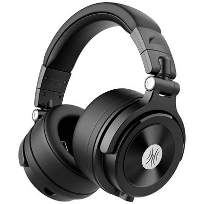 Černá over-ear sluchátka s tlustě polstrovanými mušlemi a nastavitelným hlavovým mostem, vhodná pro pohodlné poslouchání hudby.