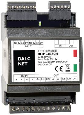Dalcnet DALI DLD1248-4CC-DALI Stmívač 4kanálový
