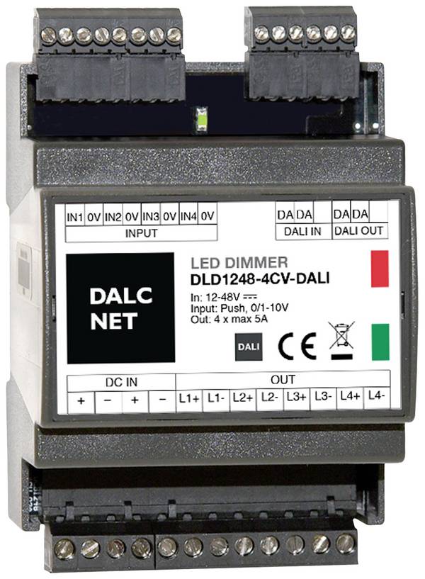 Dalcnet DALI DLD1248-4CV-DALI Stmívač 4kanálový