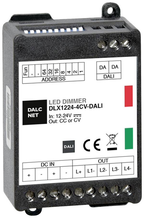 Dalcnet DALI DLX1224-4CV-DALI Stmívač 4kanálový