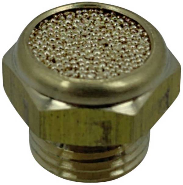 TRU COMPONENTS pneumatický tlumič hluku TC-12770324  Vnější závit G1/8" 15 bar mosaz 1 ks