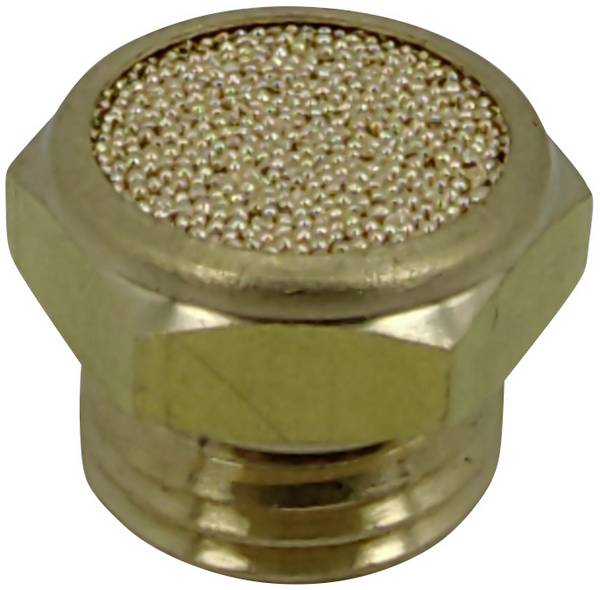 TRU COMPONENTS pneumatický tlumič hluku TC-12770328  Vnější závit G1/4" 15 bar mosaz 1 ks