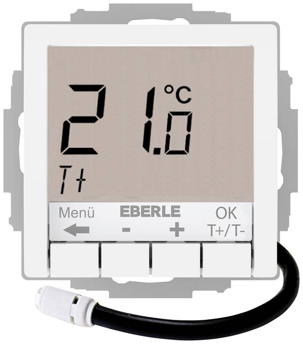 Eberle UTE 4100-F-RAL9016-G-55 pokojový termostat pod omítku, 527816455604, Topení/chlazení, 1 ks