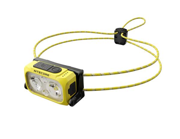 NiteCore NU21gelb LED čelovka, napájeno akumulátorem, 360 lm, 37 h, NC-NU21-G
