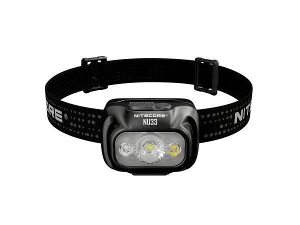 NiteCore NU33 LED čelovka, napájeno akumulátorem, 200 lm, 147 h, NC-NU33