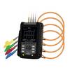 PCE Instruments Power Analyzer síťový analyzátor 3fázové, 1fázové s funkcí záznamníku, vč. proudových kleští, Měření spotřeby energie, Hledání poruch, Grafický displej