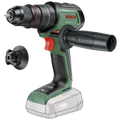 Akumulátorový vrtací šroubovák s přídavným sklíčidlem a ergonomickou rukojetí, šedozelený design, vhodný pro domácí kutilské projekty.
