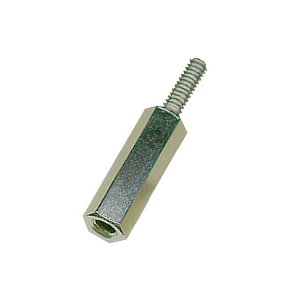 Vogt Verbindungstechnik m40010.01.65 M 4x10x7x5x8 Ms ni distanční čep (d) 10 mm M4 mosaz niklováno 250 ks