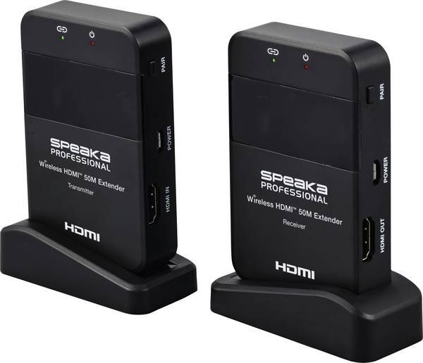 SpeaKa Professional SP-HDE-320 HDMI bezdrátový přenos (sada) 50 m 5 GHz 1920 x 1080 Pixel
