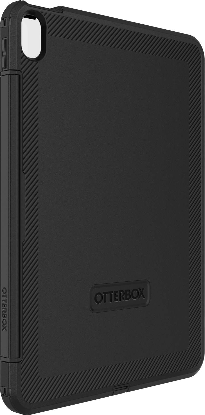 Černý tabletoý kryt OtterBox, robustní design, chrání zařízení před nárazy.