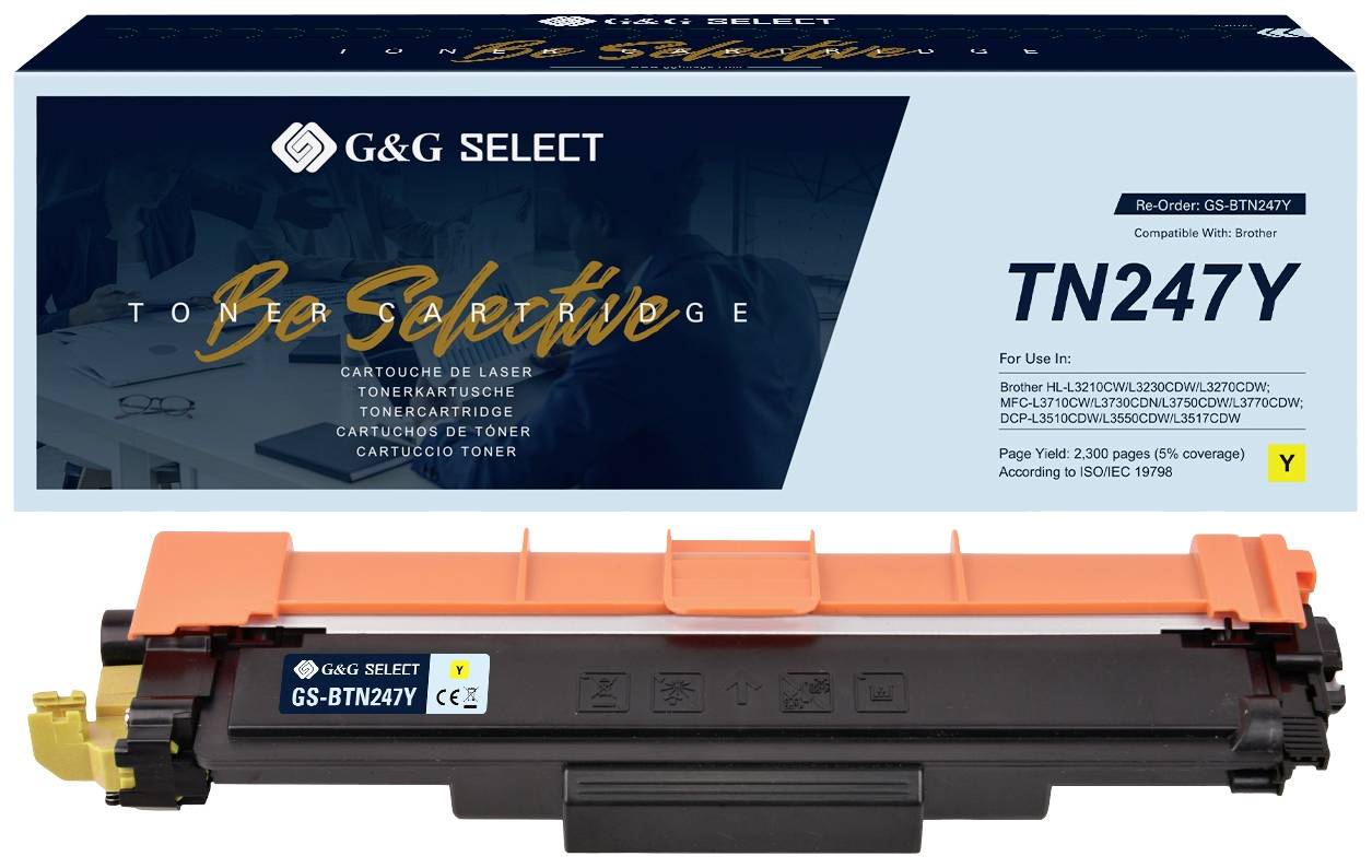 G&G Toner náhradní Brother TN-247Y kompatibilní žlutá TN-247Y GS-BTN247Y