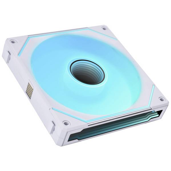 Lian Li Lian Li UNI FAN SL-INF 140 ARGB Reverse Blade PWM Lüfter - 140mm, weiß PC větrák s krytem vícebarevná (š x v x h) 140 x 142 x 25 mm včetně LED osvětlení, vč. ovládání RGB osvětlení