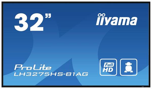 Iiyama ProLite LH3275HS-B1AG displej Digital Signage Energetická třída (EEK2021): G (A - G) 80 cm 31.5 palec 1920 x 1080 Pixel 24/7