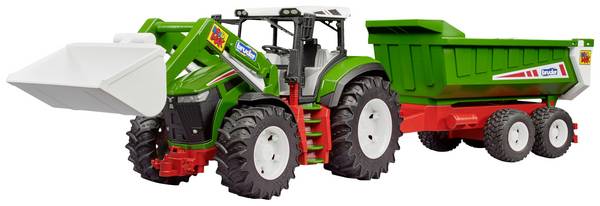 bruder   Traktor ROADMAX s čelním nakladačem a klopným přívěškem hotový model Model zemědělského stroje