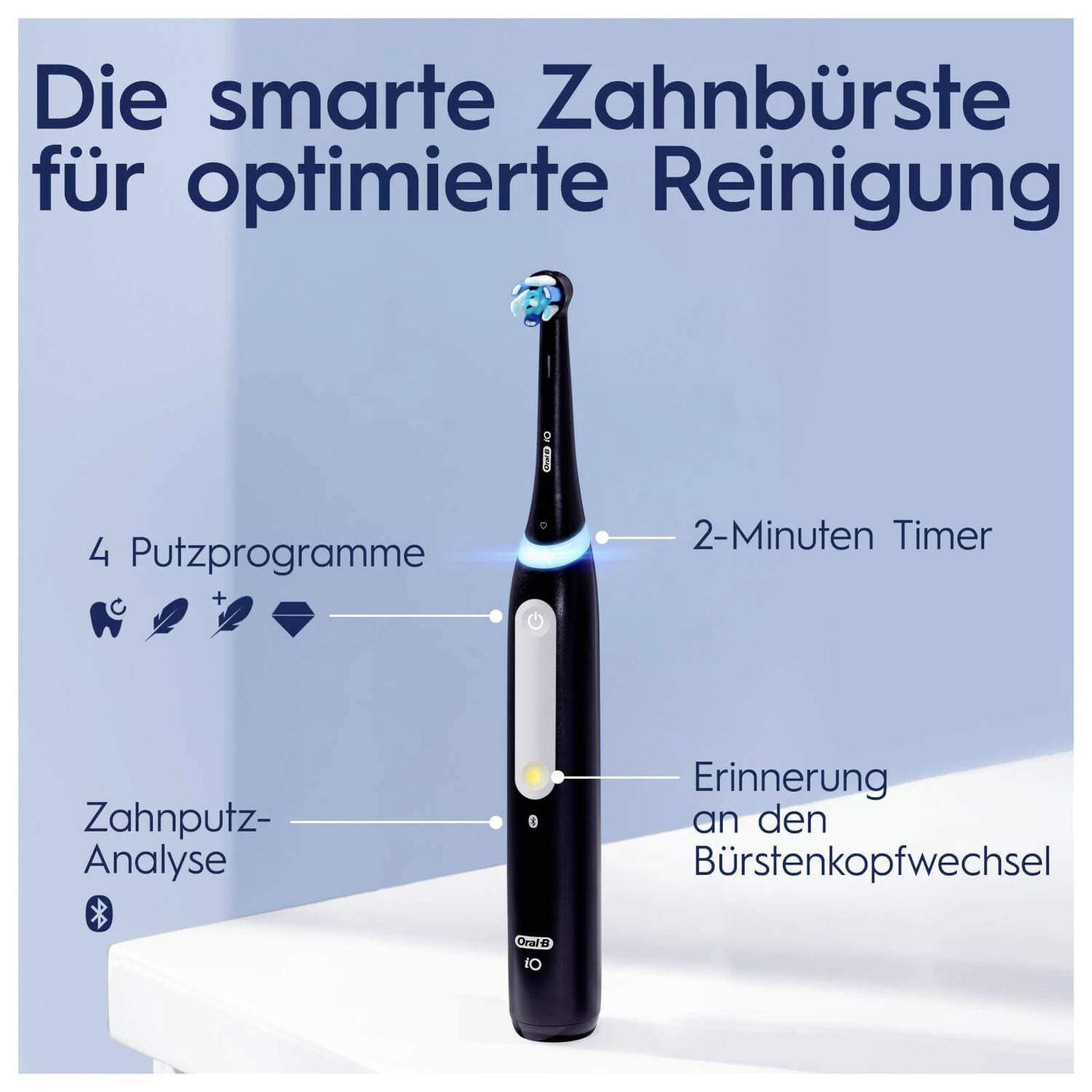Oral-B iO Series 4 elektrický kartáček na zuby, rotační/oscilační, černá, 141502-6