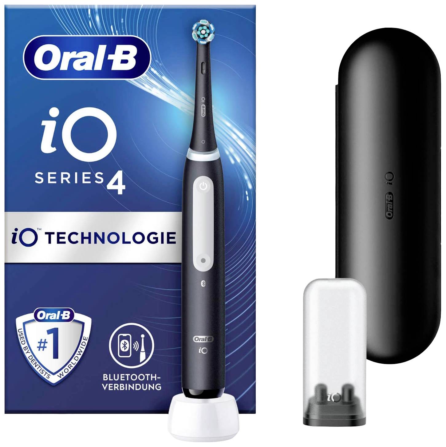 Oral-B iO Series 4 elektrický kartáček na zuby, rotační/oscilační, černá, 141502-0