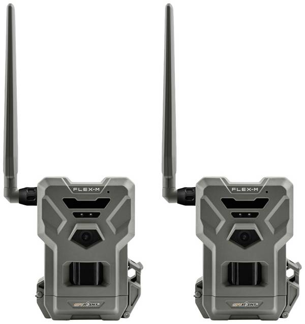 Spypoint FLEX-M Twin Pack Fotopast 28 Megapixel nahrávání zvuku, přenos obrazu 4G, GSM modul šedozelená (matná)