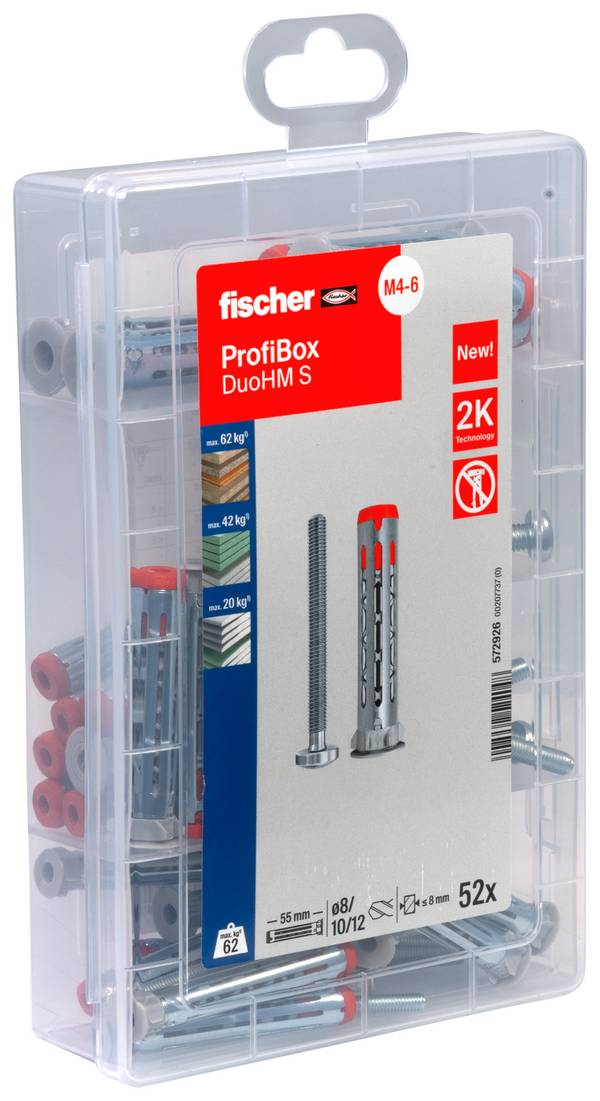 Fischer 572926 MeisterboX DuoHM PZ hmoždinka do dutin 55 mm  52 ks