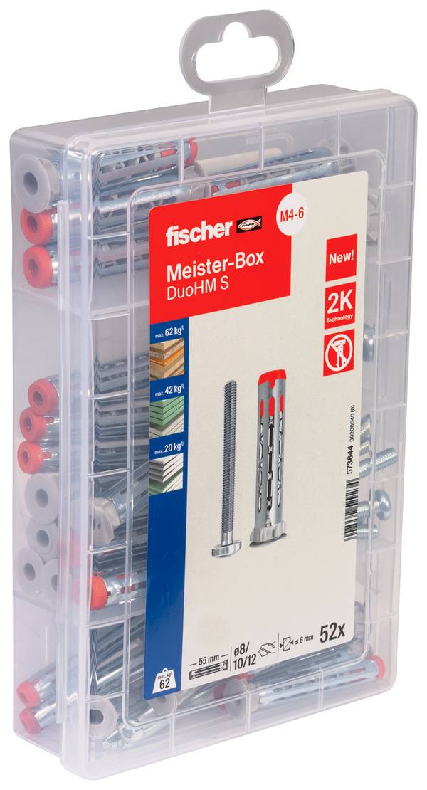 Fischer 573644 MeisterboX DuoHM TX hmoždinka do dutin 55 mm  52 ks