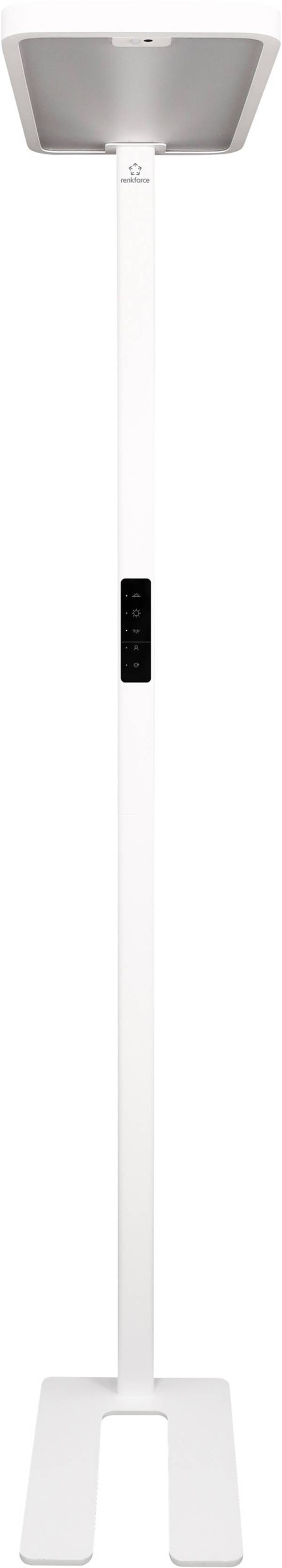Renkforce  RF-6410432 LED stojací lampa LED   Energetická třída (EEK2021): F (A - G) šedostříbrná