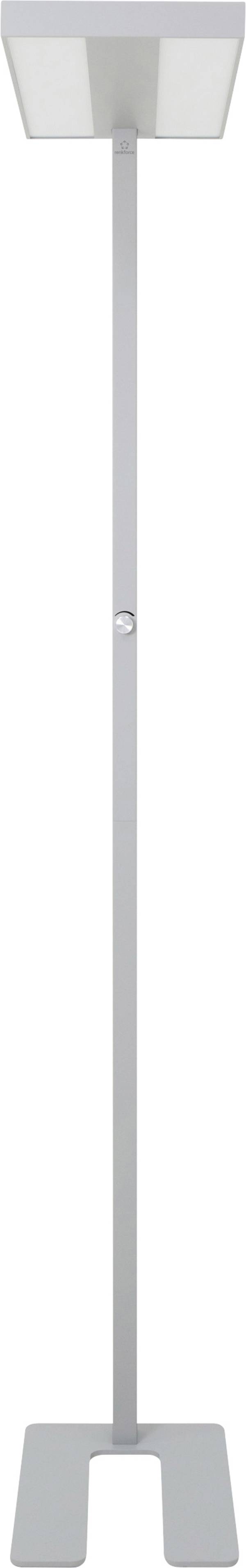 Renkforce  RF-6410434 LED stojací lampa LED  60 W Energetická třída (EEK2021): E (A - G) šedostříbrná
