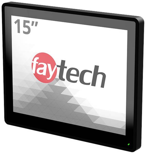 Faytech FT15TMCAPOB dotykový monitor Energetická třída (EEK2021): E (A - G)  38.1 cm (15 palec) 1920 x 1080 Pixel 4:3 8 ms HDMI™, DisplayPort, VGA, USB B, Audio-Line-in  IPS LCD