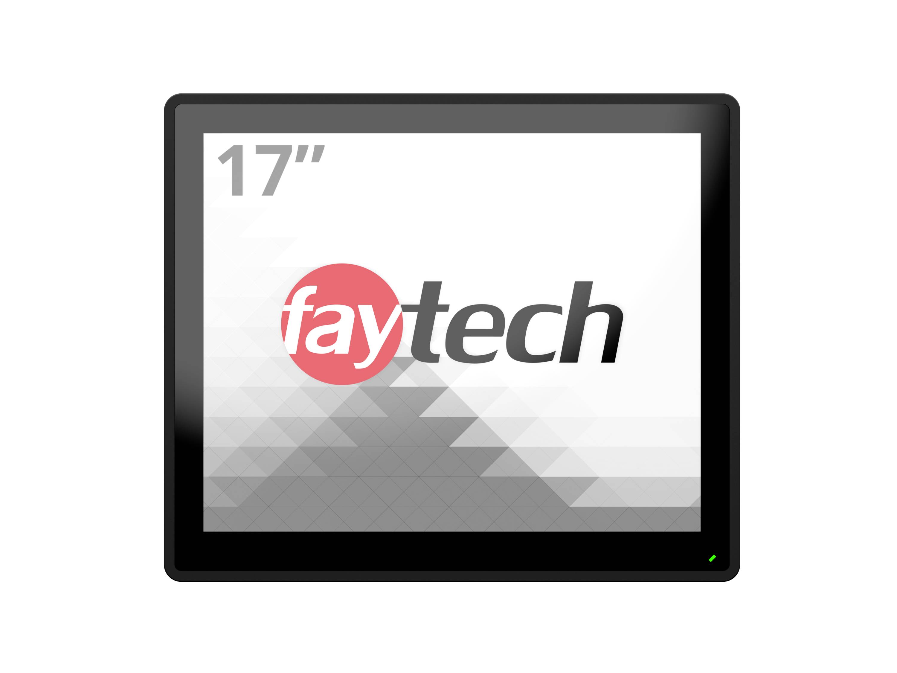 Obraz 17palcového monitoru s nápisem 'faytech'.