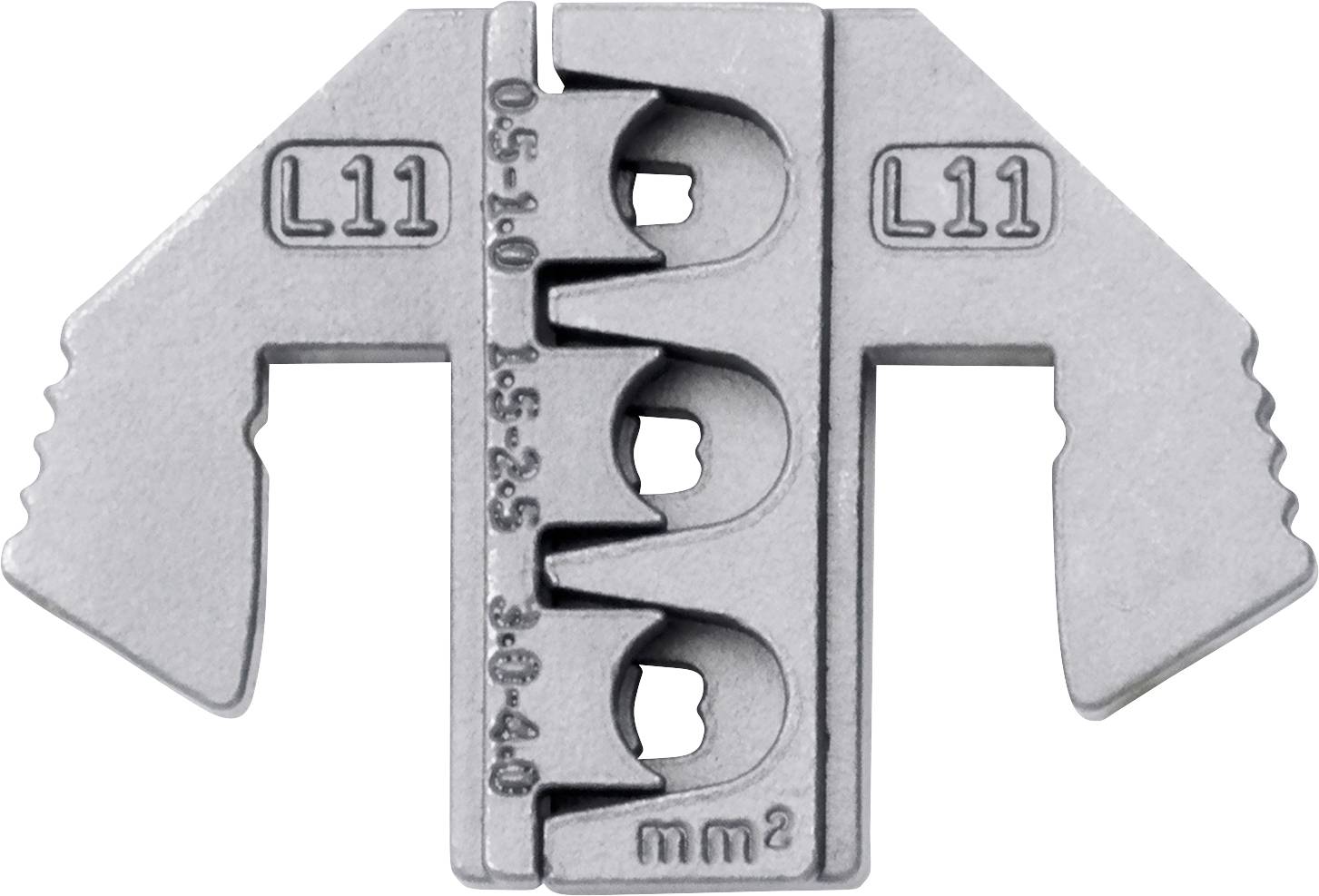 Kabelový střihač s vyznačením pro různé průměry kabelů: 0,5-40 mm². Kovový nástroj s ergonomickým úchopem.