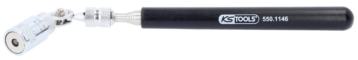 Nástroj se teleskopickou rukojetí a otočným zrcadlovým systémem značky KS Tools.