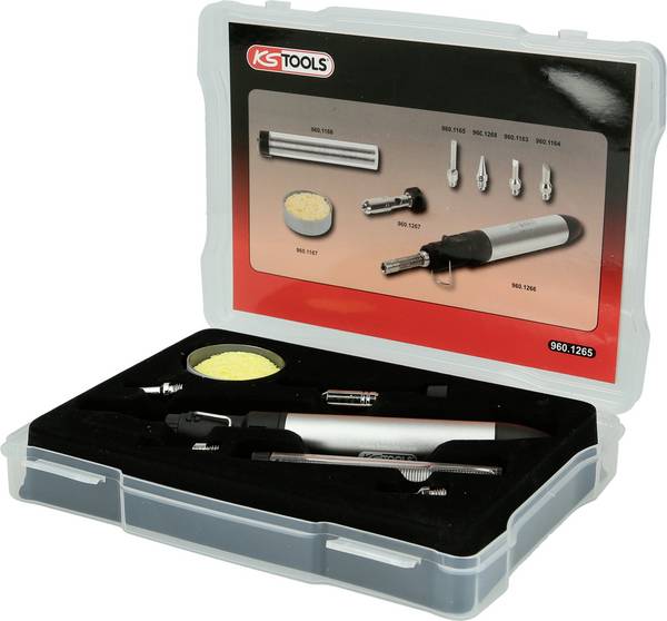 KS Tools 9601265 plynová páječka   vč. pájecí hrot, vč. pájka 1 ks