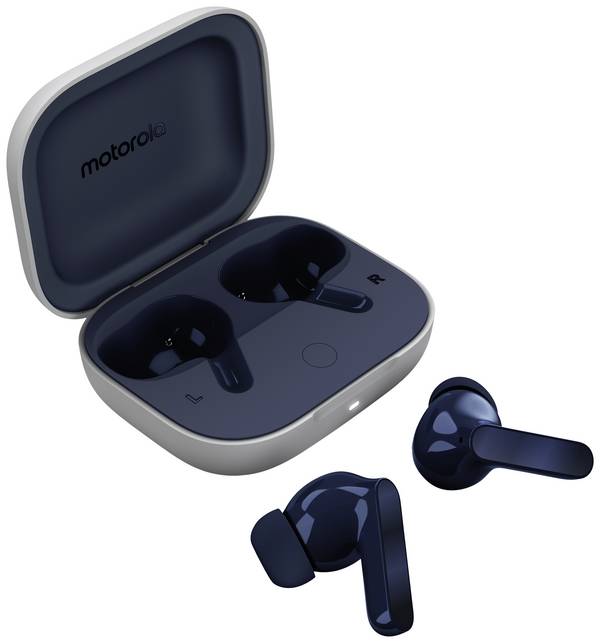 Motorola moto buds  špuntová sluchátka (In Ear) Bluetooth®  Starlight Blue  Potlačení hluku odolná vůči vodě mobil