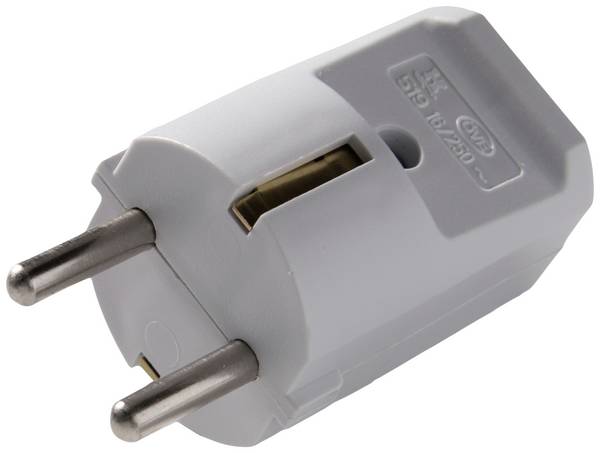 Martin Kaiser 519oT/gr zástrčka Polyamid 6   250 V šedá IP20