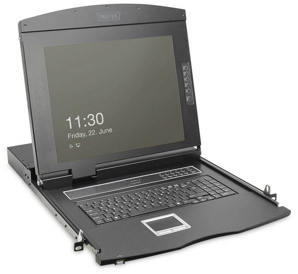 Digitus DS-72221-7FR  KVM konsole HDMI myš, klávesnice 1920 x 1080 Pixel