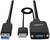 'USB prodlužovací kabel, 1,5 metru, s USB 3.0 konektorem na USB 3.0 zásuvku, značky LINDY, vhodný pro rychlý přenos dat.'