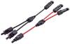 BKL Electronic 2800017 2/1 Y-zástrčka 4 mm² Délka kabelu 0.30 m