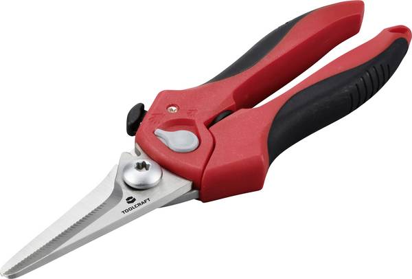 TOOLCRAFT TO-9625917  univerzální nůžky   205 mm červená, černá