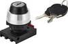 TRU COMPONENTS TC-12835268 ONPOW26BK-Y/31 uzamykatelný spínač - čelní prvek otočný přepínač černá 3 x +/- 45 ° 1 ks