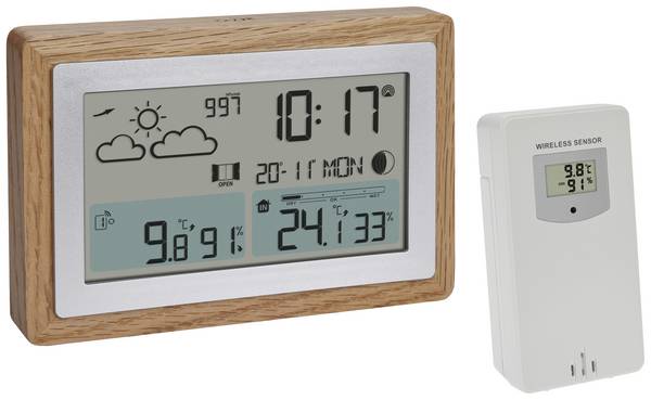 TFA Dostmann Funk-Wetterstation OAK 35.1167.54 digitální bezdrátová meteostanice Předpověď pro 12 hodin Počet senzorů (max.) 3
