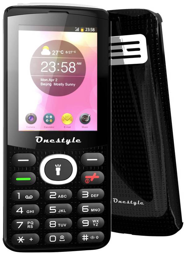 Onestyle B10 mobilní telefon černá, UPOZORNĚNÍ: mobilní telefony neobsahují CZ/SK menu
