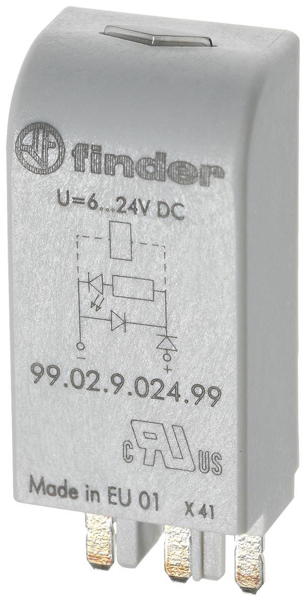 Finder zasouvací modul s diodou 99.02.3.000.00 1 ks