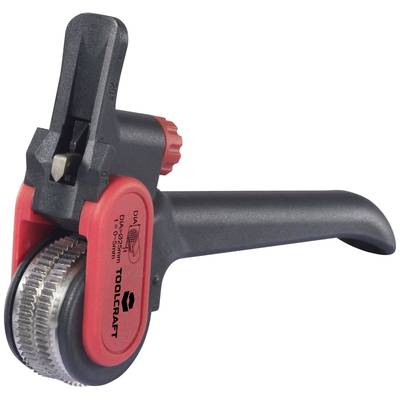 Šedé a červené řezací nástroj na trubky od TOOLCRAFT, vhodné pro průměry 3-25 mm. Ideální pro přesné řezy.