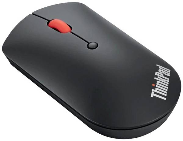 Lenovo ThinkPad Silent optická myš, přenos Bluetooth®, 3 tlačítko, 800 dpi, 1600 dpi, 2400 dpi, černá