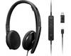 Lenovo Headset Headset otevřená (On Ear) kabelová černá Redukce šumu mikrofonu regulace hlasitosti telefon