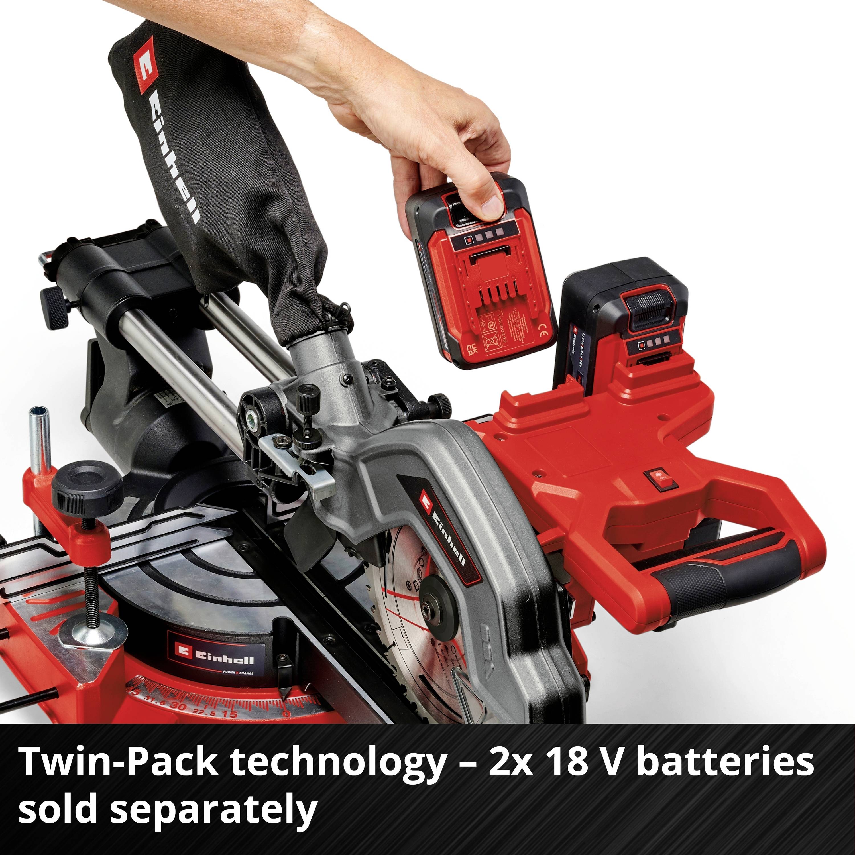 Einhell TE-SM 36/8 L Li-Solo Power X-Change akumulátorová kapovací a pokosová pila , bez nabíječky, bez akumulátoru, prů-11