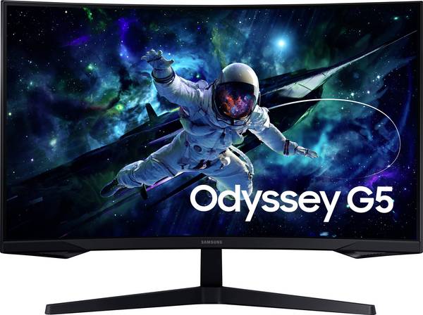 Samsung Odyssey G5 LS32CG554EU herní monitor 81.3 cm (32 palec)2560 x 1440 Pixel, 16:9, 1 ms, VA LED