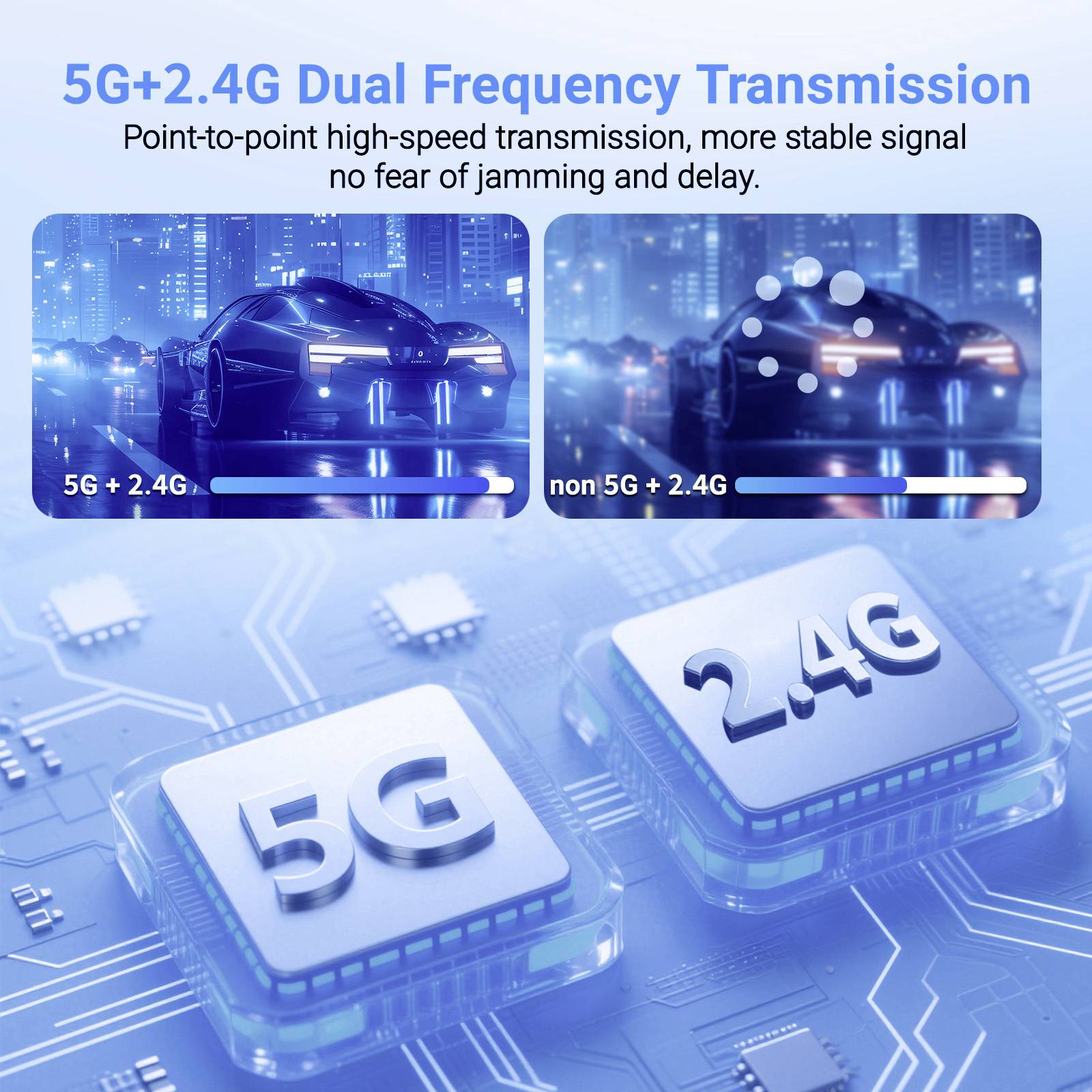 SpeaKa Professional SP-TR-450 HDMI bezdrátový přenos (sada) 50 m 2.4 GHz, 5 GHz 3840 x 2160 Pixel integrovaný LED ukazat-9