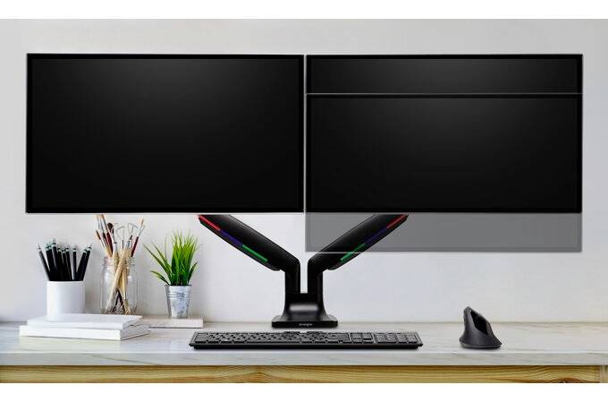 Kensington K59601WW držák na stůl pro monitor 2 Displej: (s) 86,4 cm (34") černá otočný, naklápěcí, nakláněcí-9