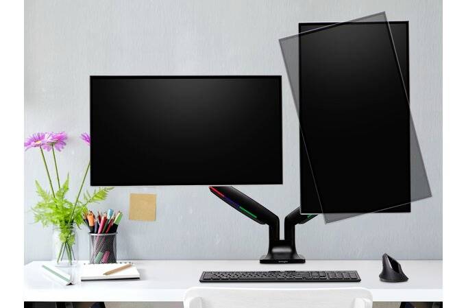 Kensington K59601WW držák na stůl pro monitor 2 Displej: (s) 86,4 cm (34") černá otočný, naklápěcí, nakláněcí-10